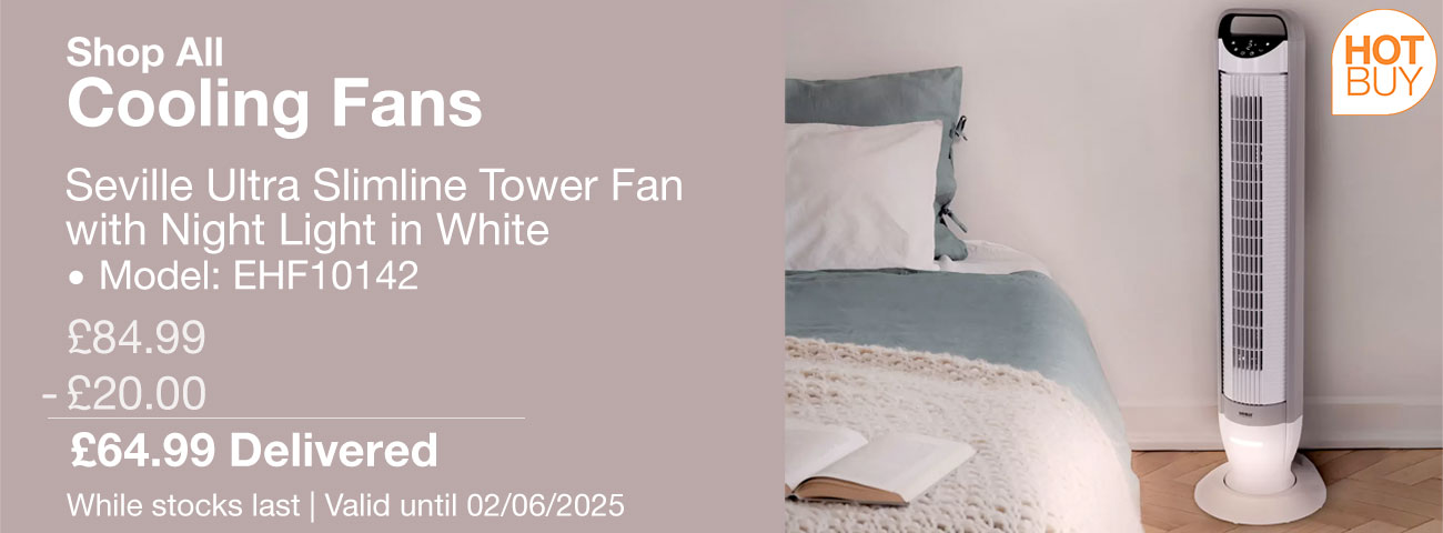 seville ultra slimline tower fan