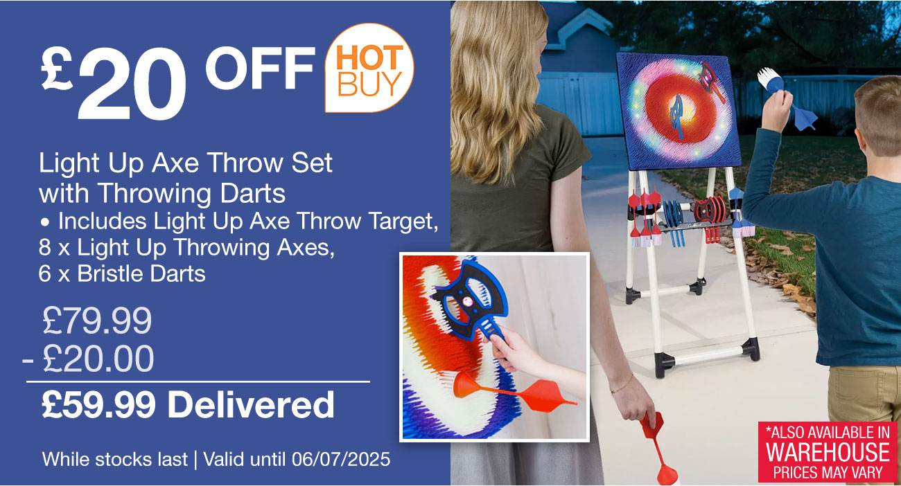 light up axe throw set