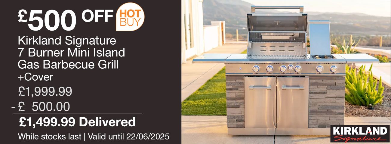 kirkland signature 7 burner mini island gas barbecue grill