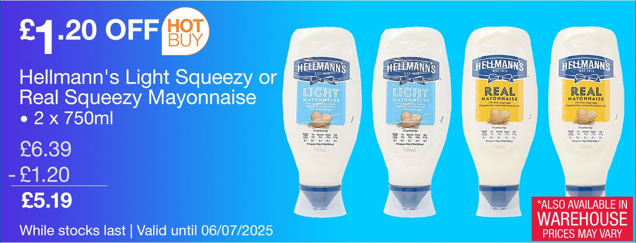Hellmanns Real Squeezy Mayonnaise
