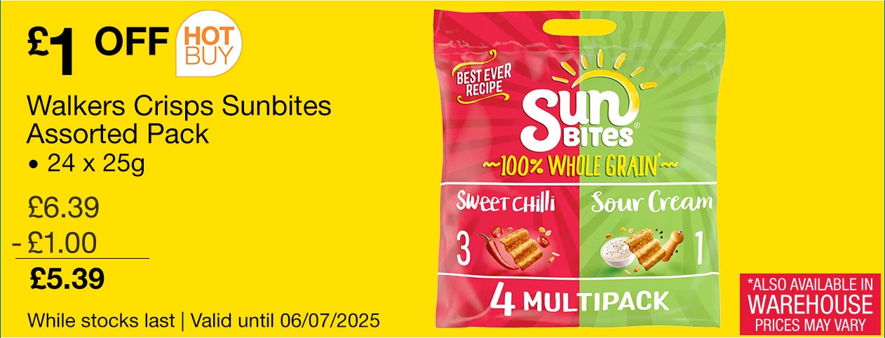 walkers crisps sunbites