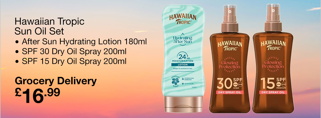 hawaiian tropic sun oil set