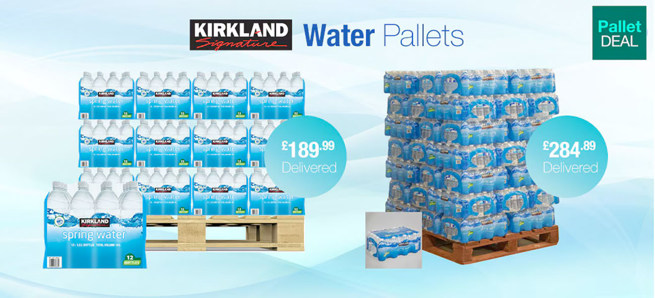 kirkland signature water pallets