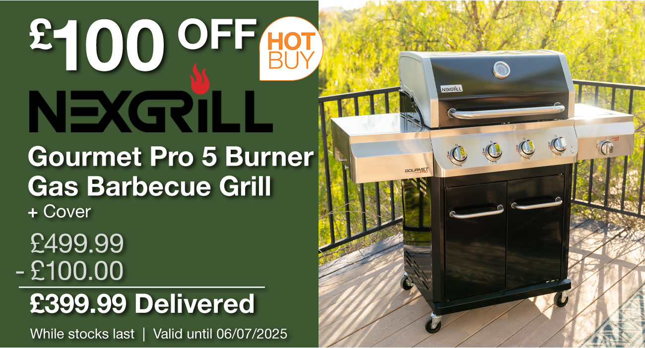 Nexgrill Gourmet Pro 5 Burner Gas Barbecue Grill
