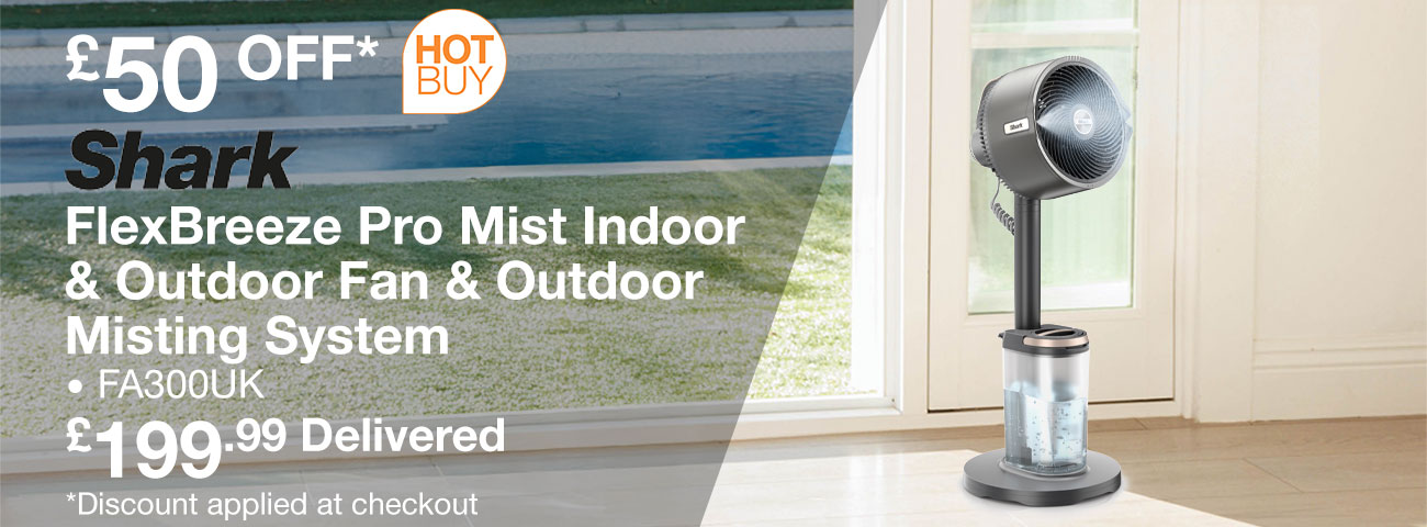Shark FlexBreeze Pro Mist Indoor & Outdoor Fan & Outdoor Misting System