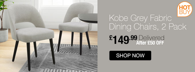 Kobe Grey Fabric Dining Chairs