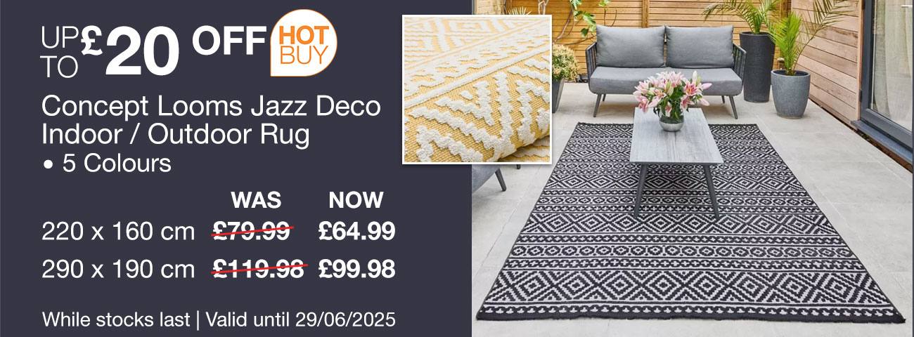 concept looms jazz deco indoor/outdoor rug