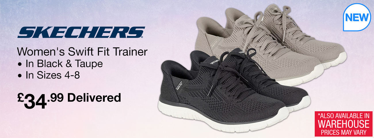 skechers womens swift fit trainer