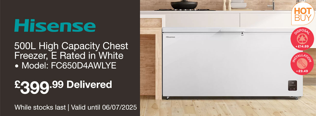 hisense 500l high capacity chest freezer