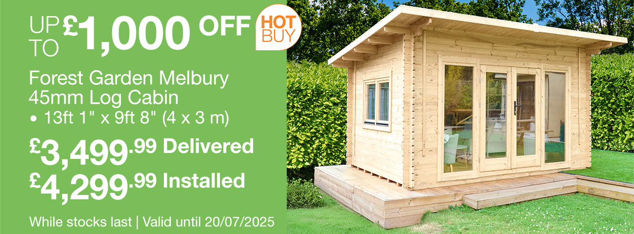 forest garden melbury log cabin