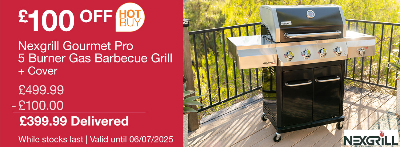 nexgrill gourmet pro 5 burner gas bbq grill
