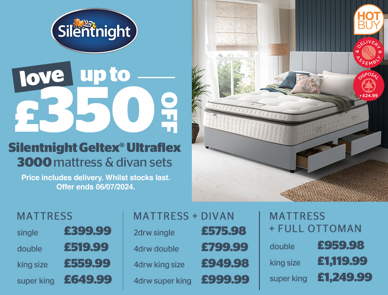 silentnight geltex ultraflex