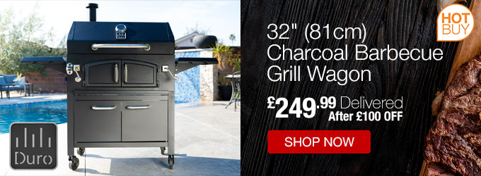 Duro Charcoal Barbecue Grill Wagon