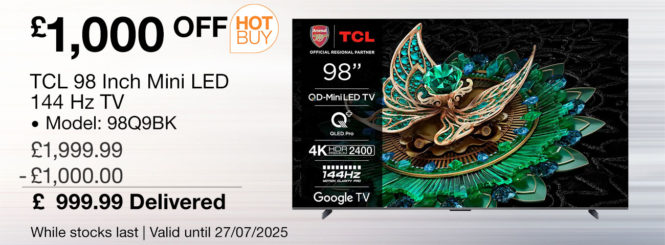 tcl 98 inch mini led tv