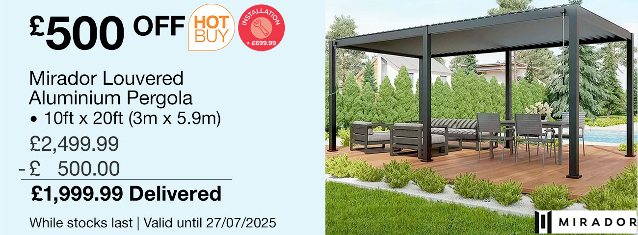 mirador louvered pergola
