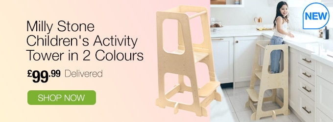 Milly Stone Children's Activity Tower in 2 Colours