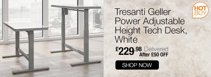 Tresanti Geller Power Adjustable Height Tech Desk