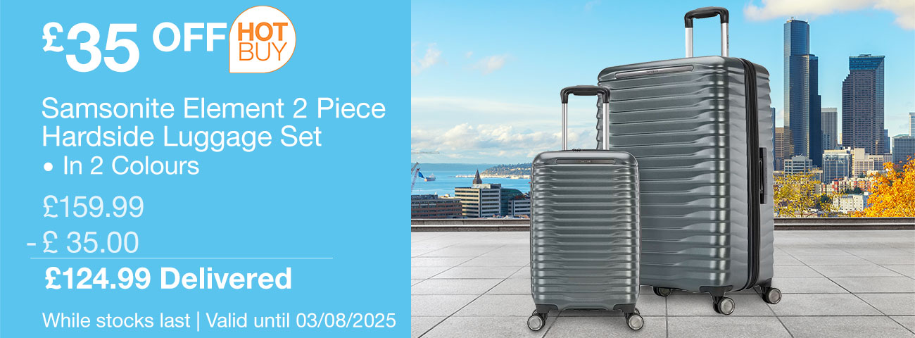 samsonite element 2 piece hardside luggage set