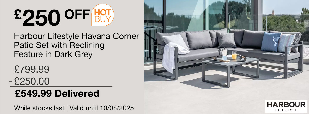 harbour lifestyle havana corner patio set