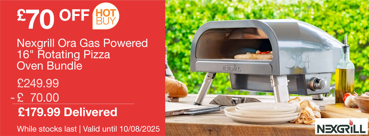 nexgrill ora gas powered pizza oven bundle