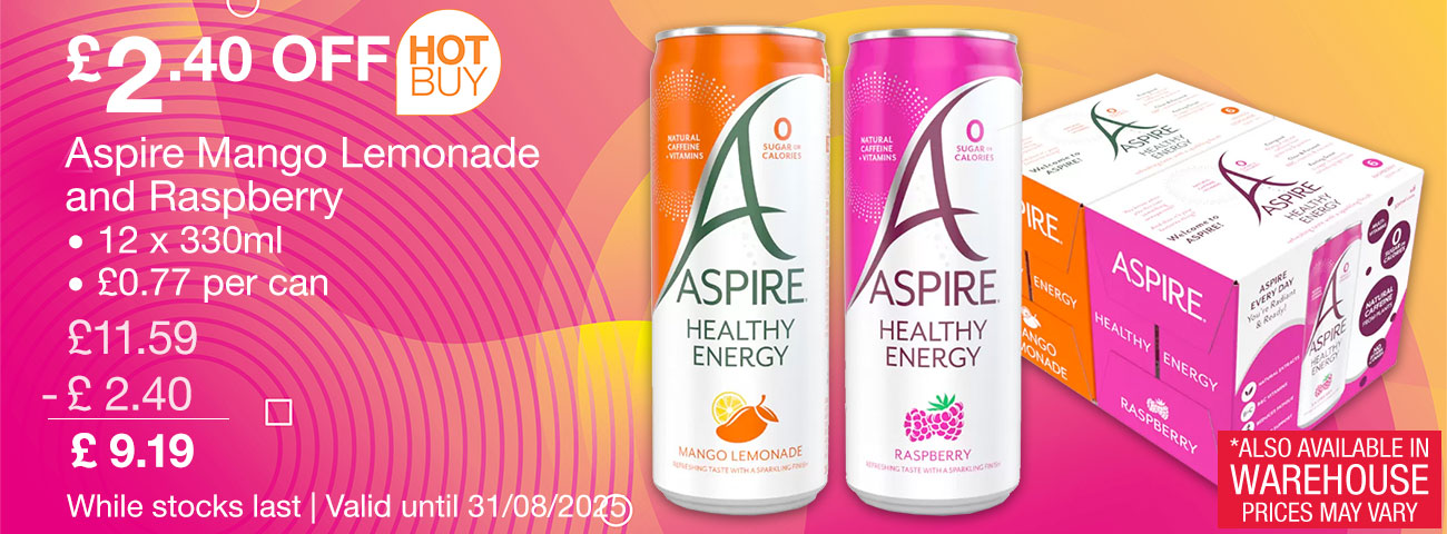 aspire mango lemonade and raspberry