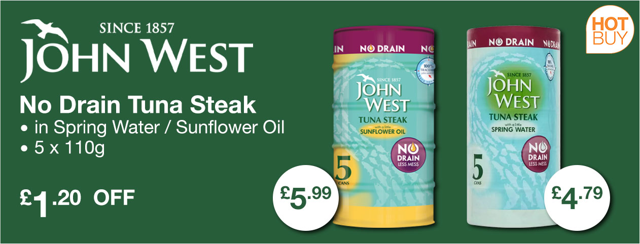 John West No Drain Tuna Steak