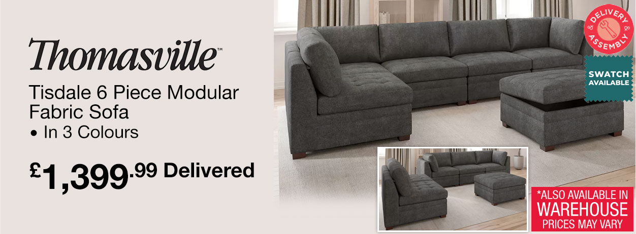 thomasville tisdale modular fabric sofa