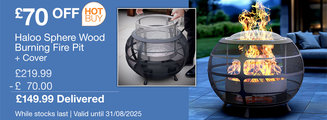haloo sphere wood burning fire pit