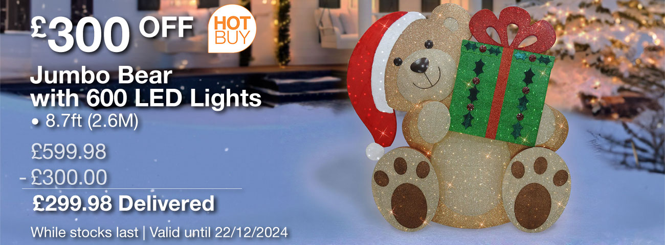Jumbo Bear with 600 LED Lights