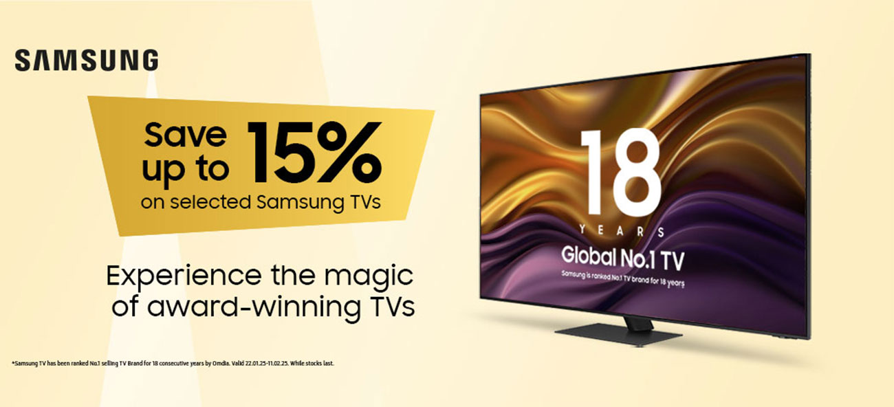 samsung 15% off selected tvs
