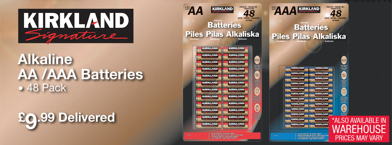 Kirkland Signature Alkaline AA / AAA Batteries