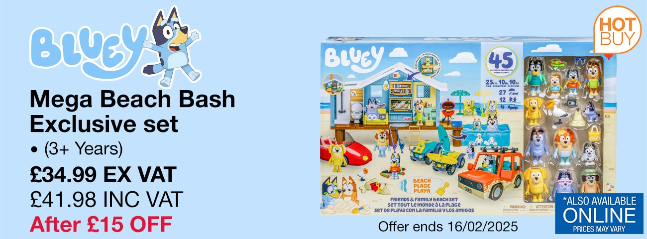 Bluey Mega Beach Bash Exclusive set