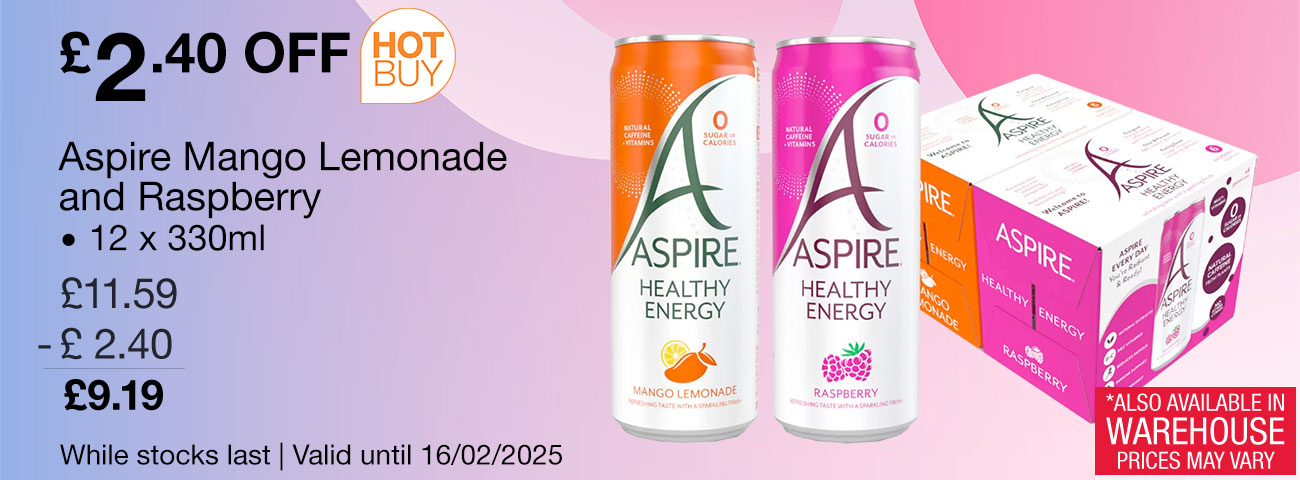 aspire mango lemonade and raspberry