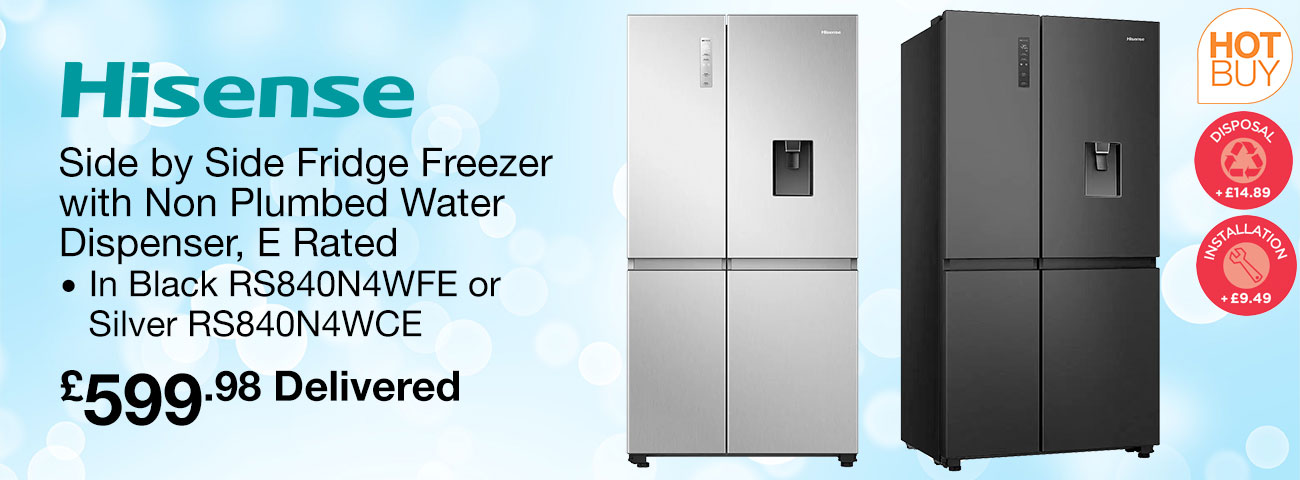 hisense side by side fridge freezer
