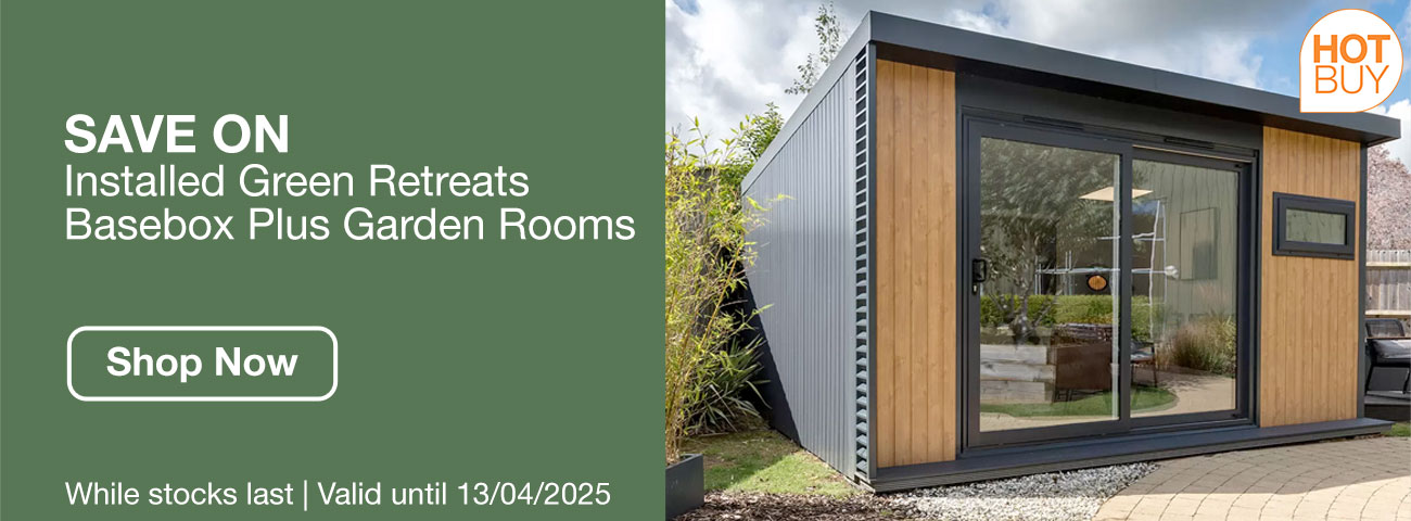save on installed green retreats basebox plus garden rooms