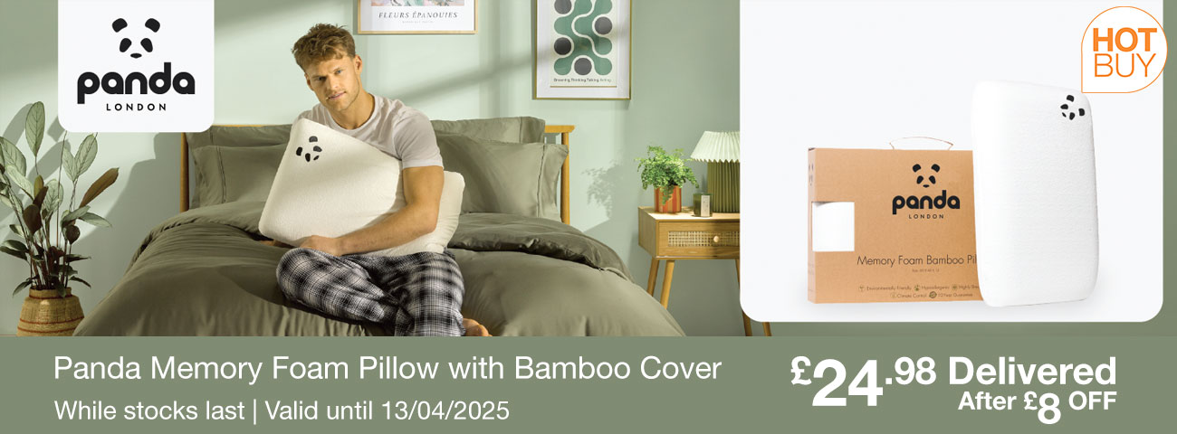 panda memory foam pillow