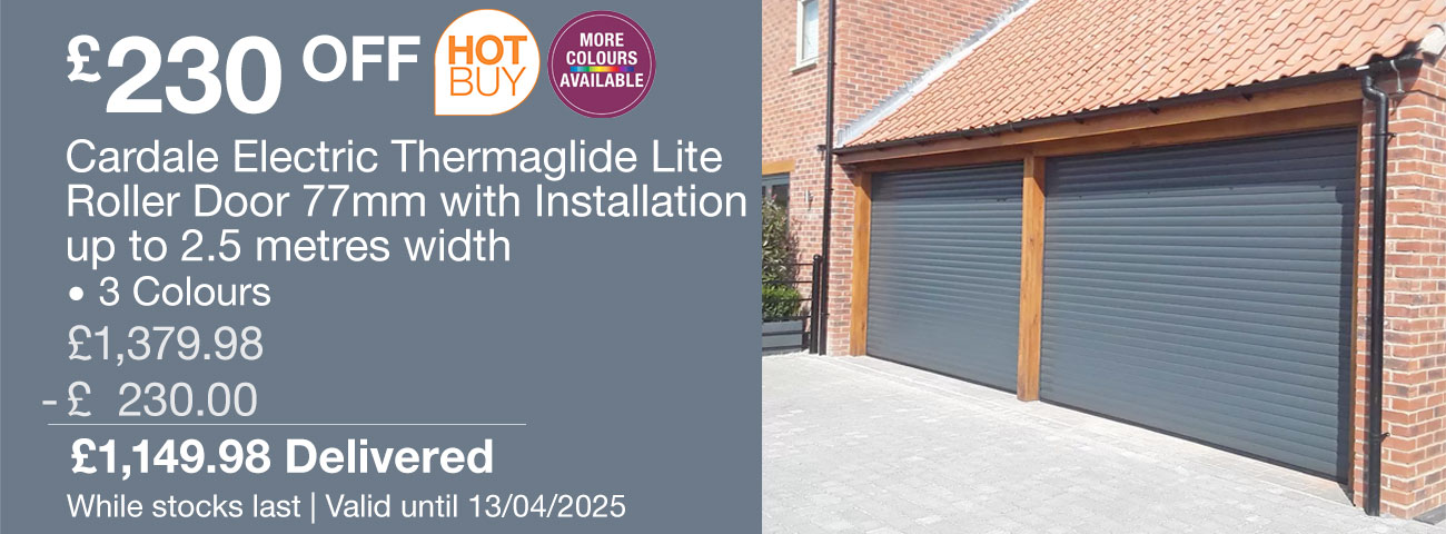 cardale electric thermaglide lite roller door