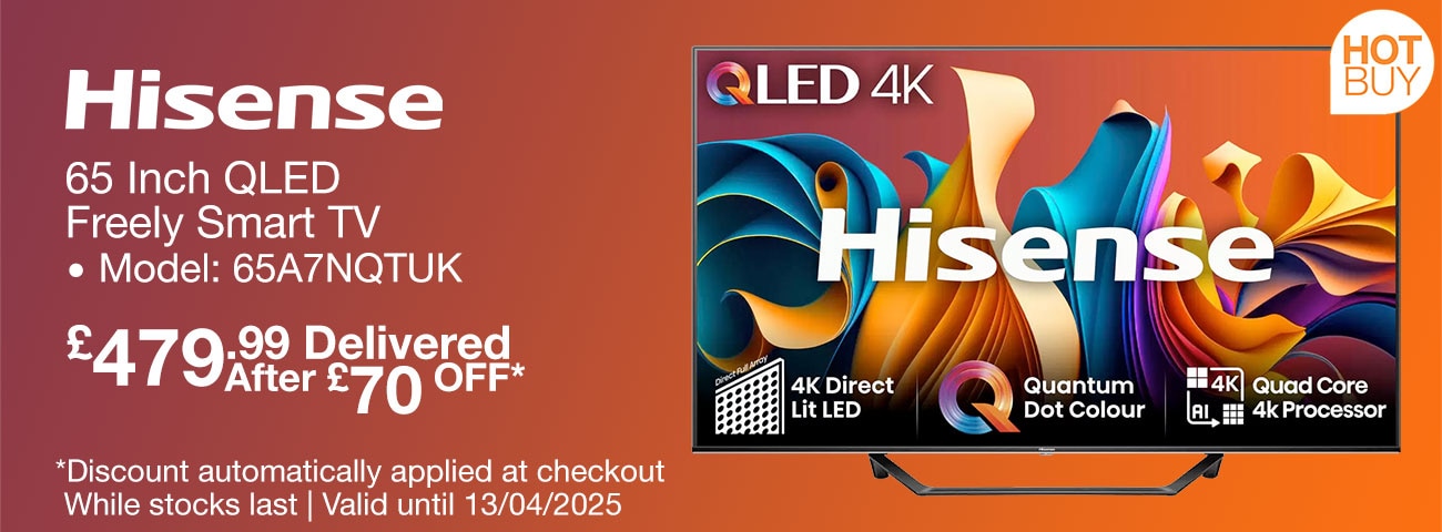 hisense 65 inch qled freely smart tv