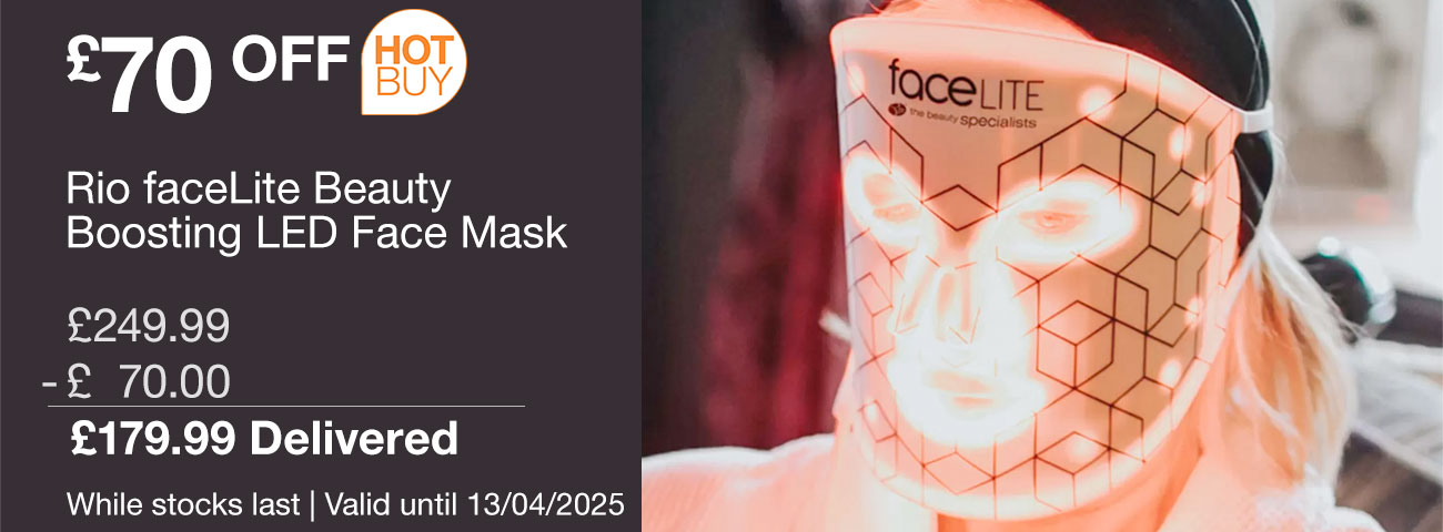 rio facelite beauty boosting led face mask