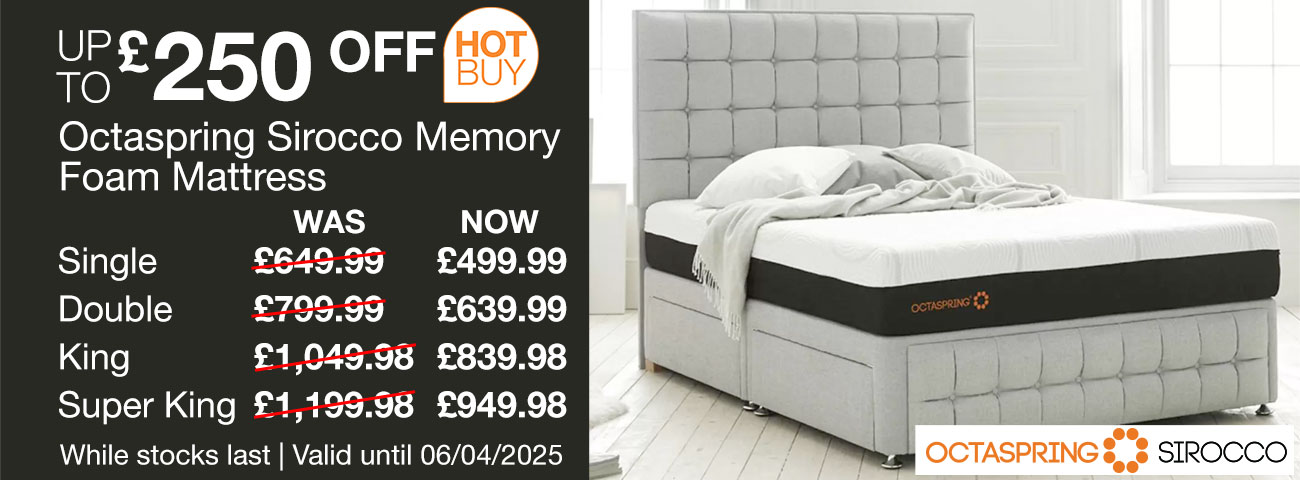 octaspring sirocco memory foam mattress