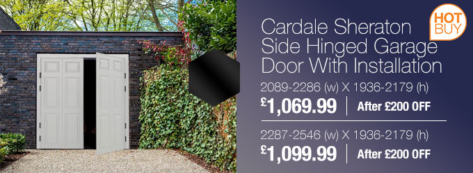 Cardale Sheraton Side Hinged Garage Door With Installation 