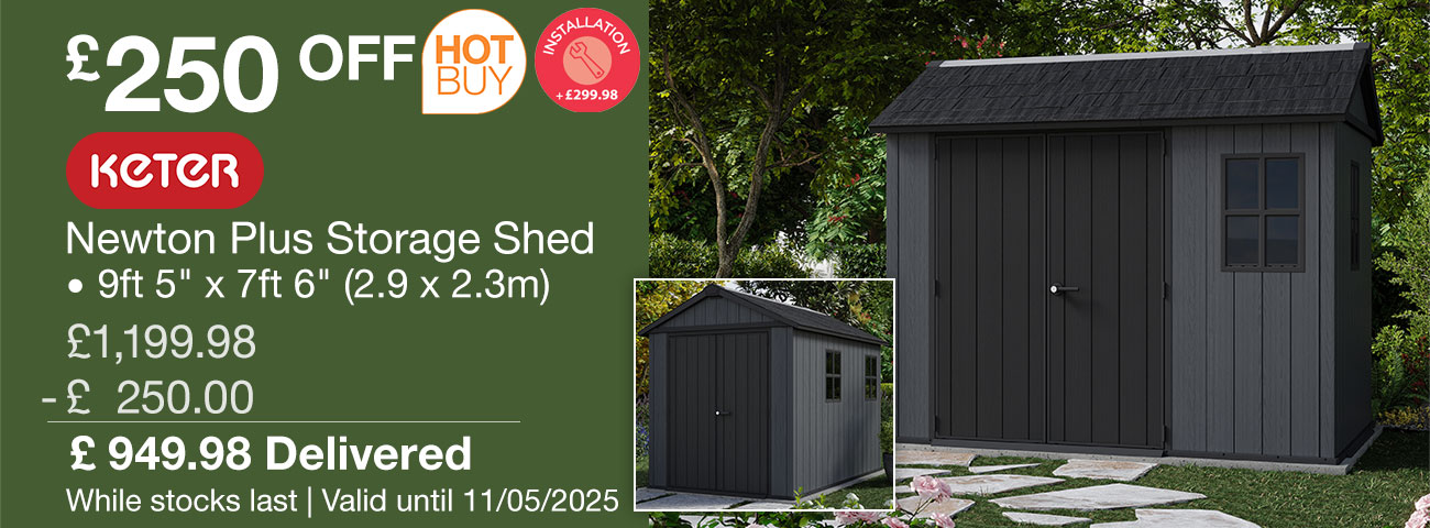 keter newton plus storage shed
