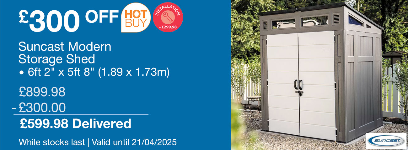 sunvast modern storage shed