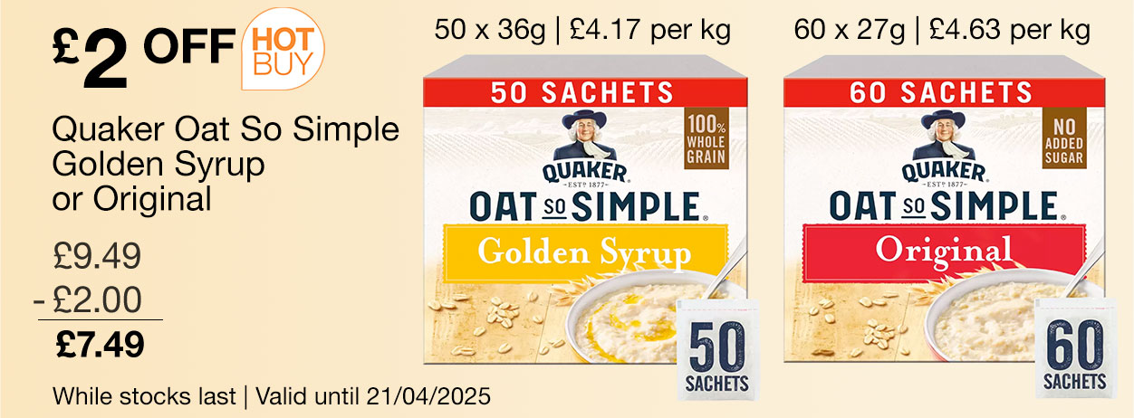 quaker oat so simple golden syrup or original