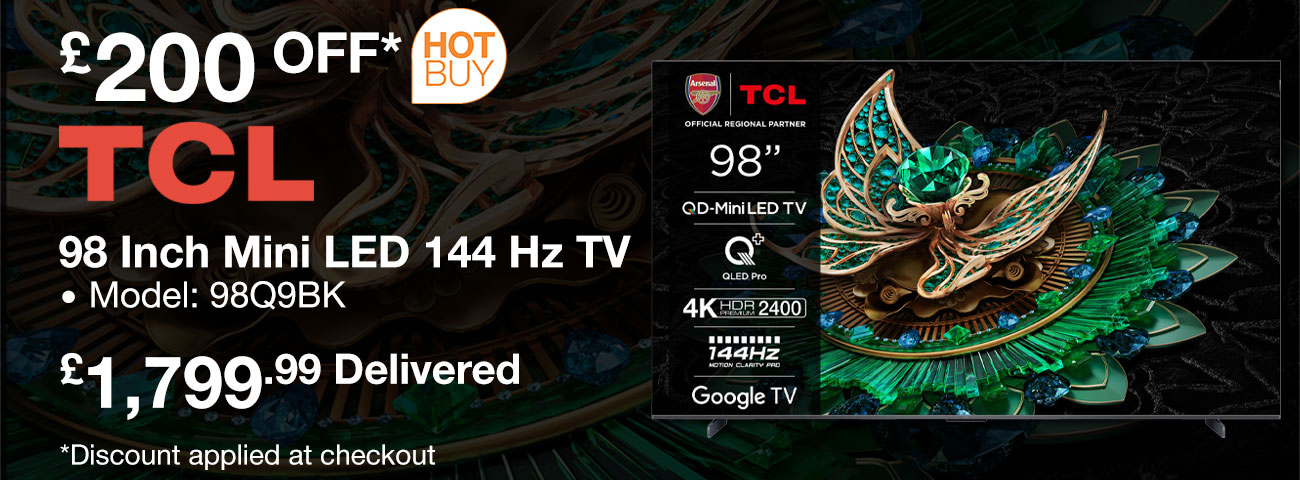 TCL 98Q9BK 98 Inch Mini LED 144 Hz TV