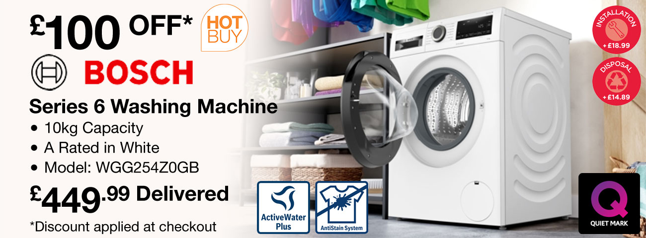 Bosch Series 6 WGG254Z0GB Washing Machine, 10kg Capacity