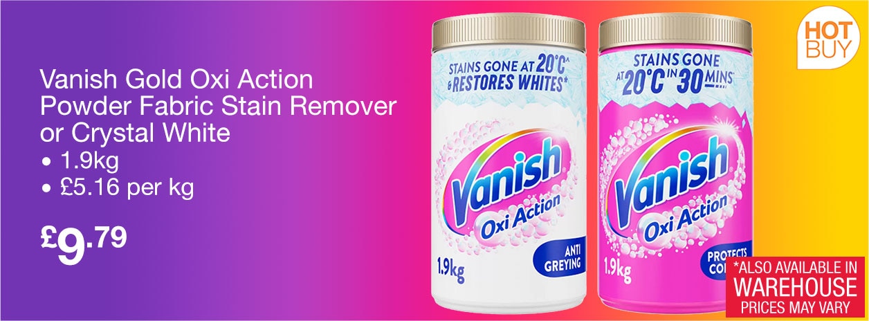 vanish gold oxi action powder