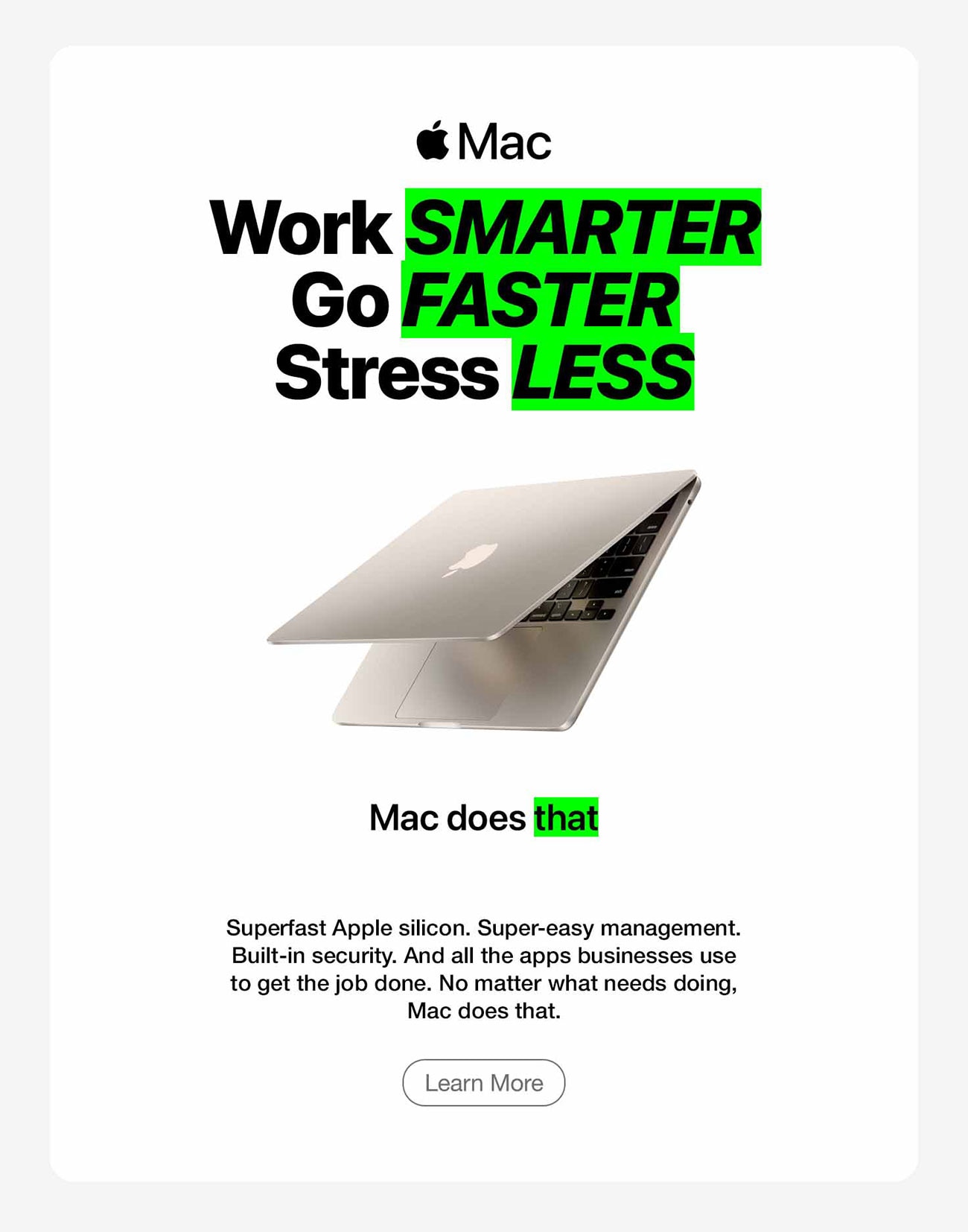 apple mac work smarter go faster stress less