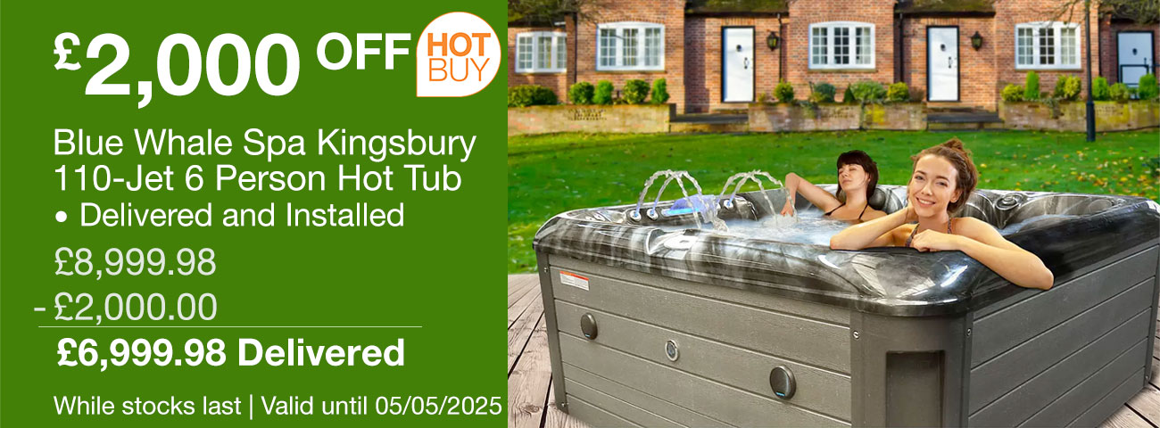 blue whale spa kingsbury 6 person hot tub