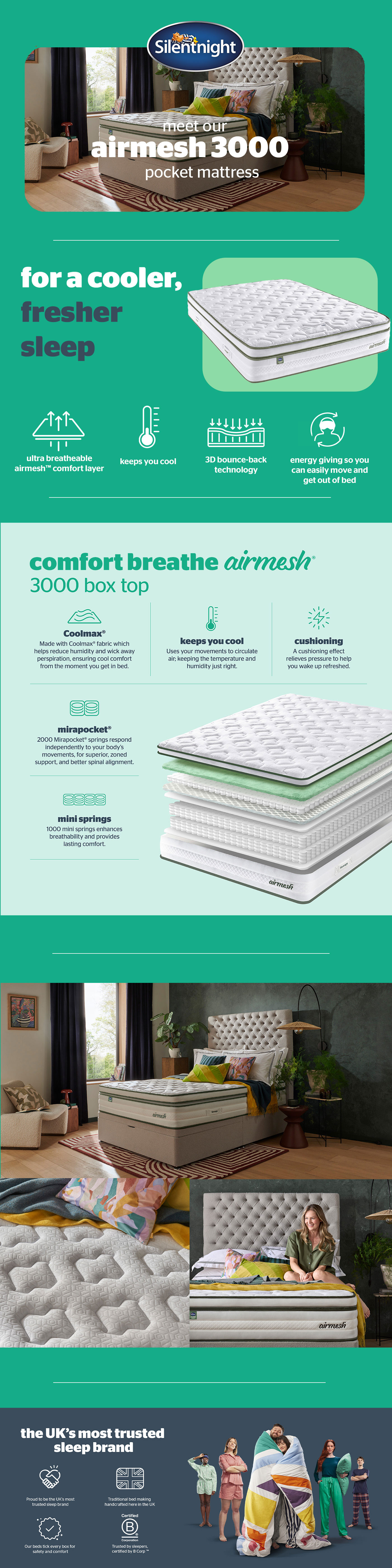Silentnight Airmesh 3000 Mattress